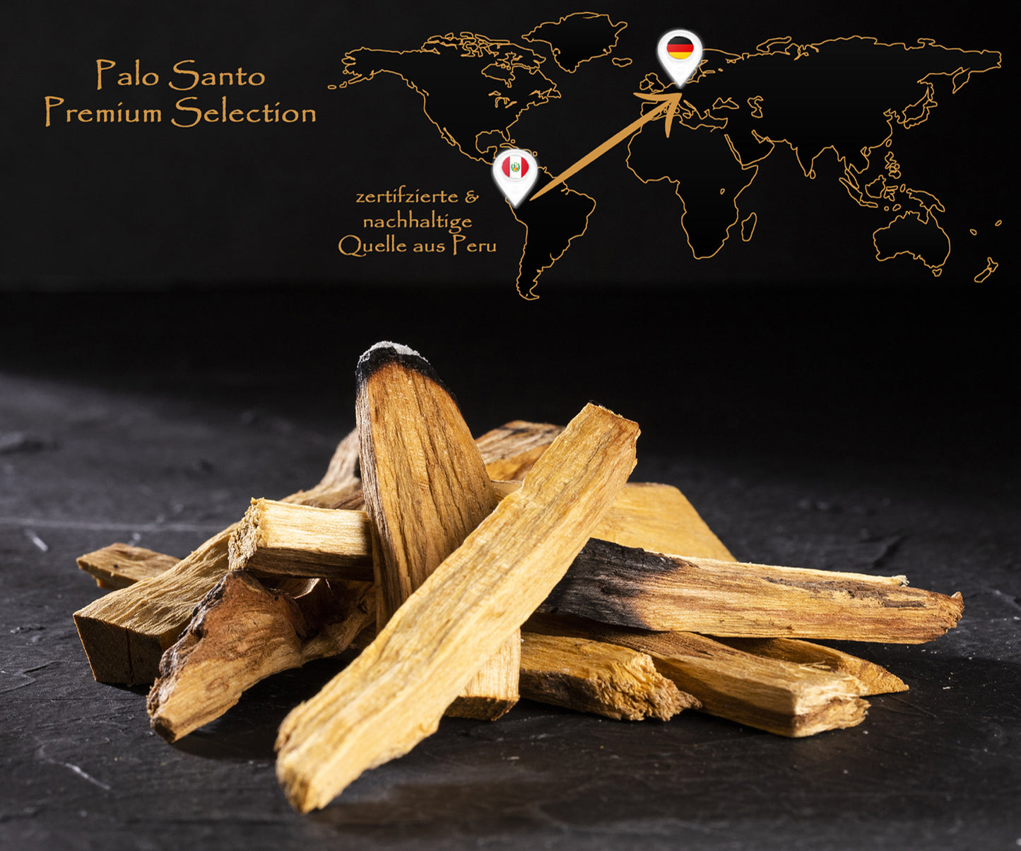 Palo Santo in Premium Selection Qualität inkl. 5 Weisheitskarten